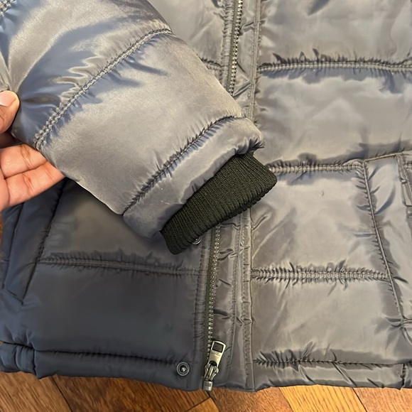 Calvin Klein Jeans Boys Gray Puffer Coat Sz 6 - Picture 5 of 8